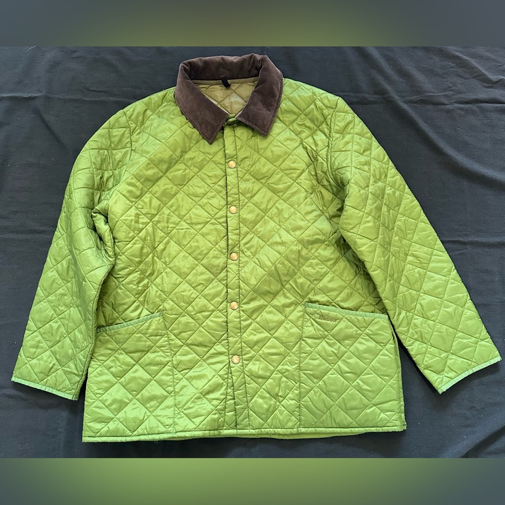 Barbour Generic Quilted Jacket with Corduroy Collar